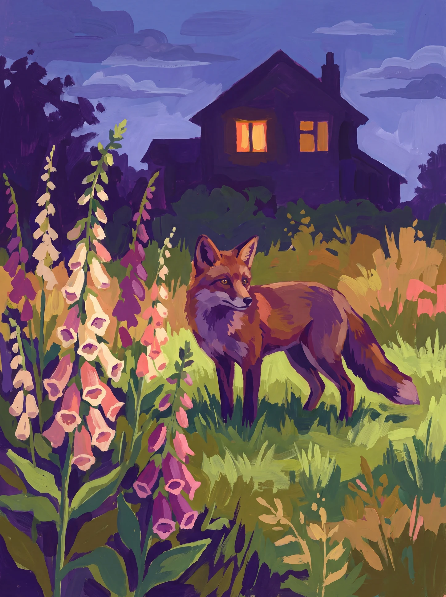 Fox at Dusk