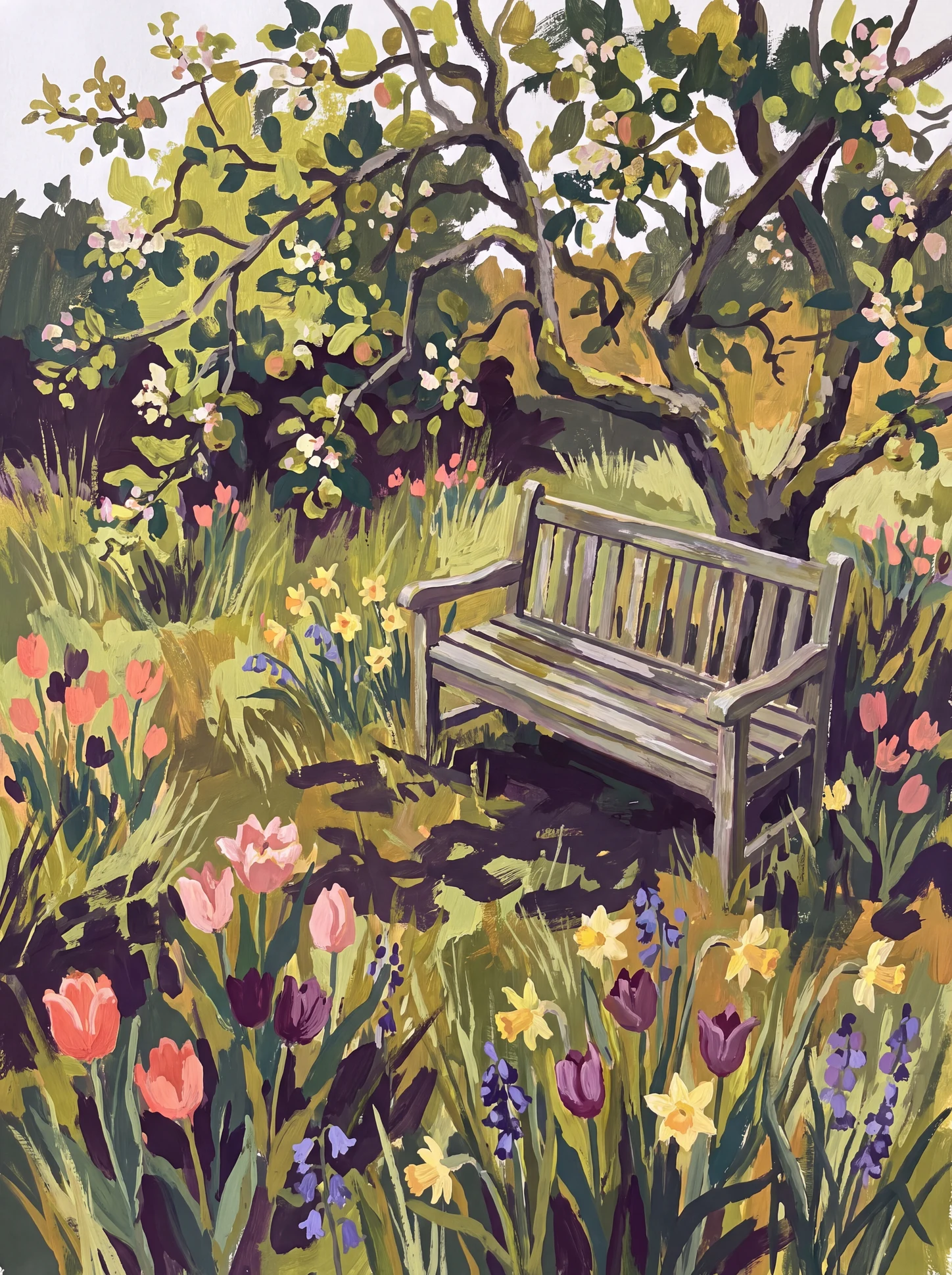 Bench under the Apple Tree