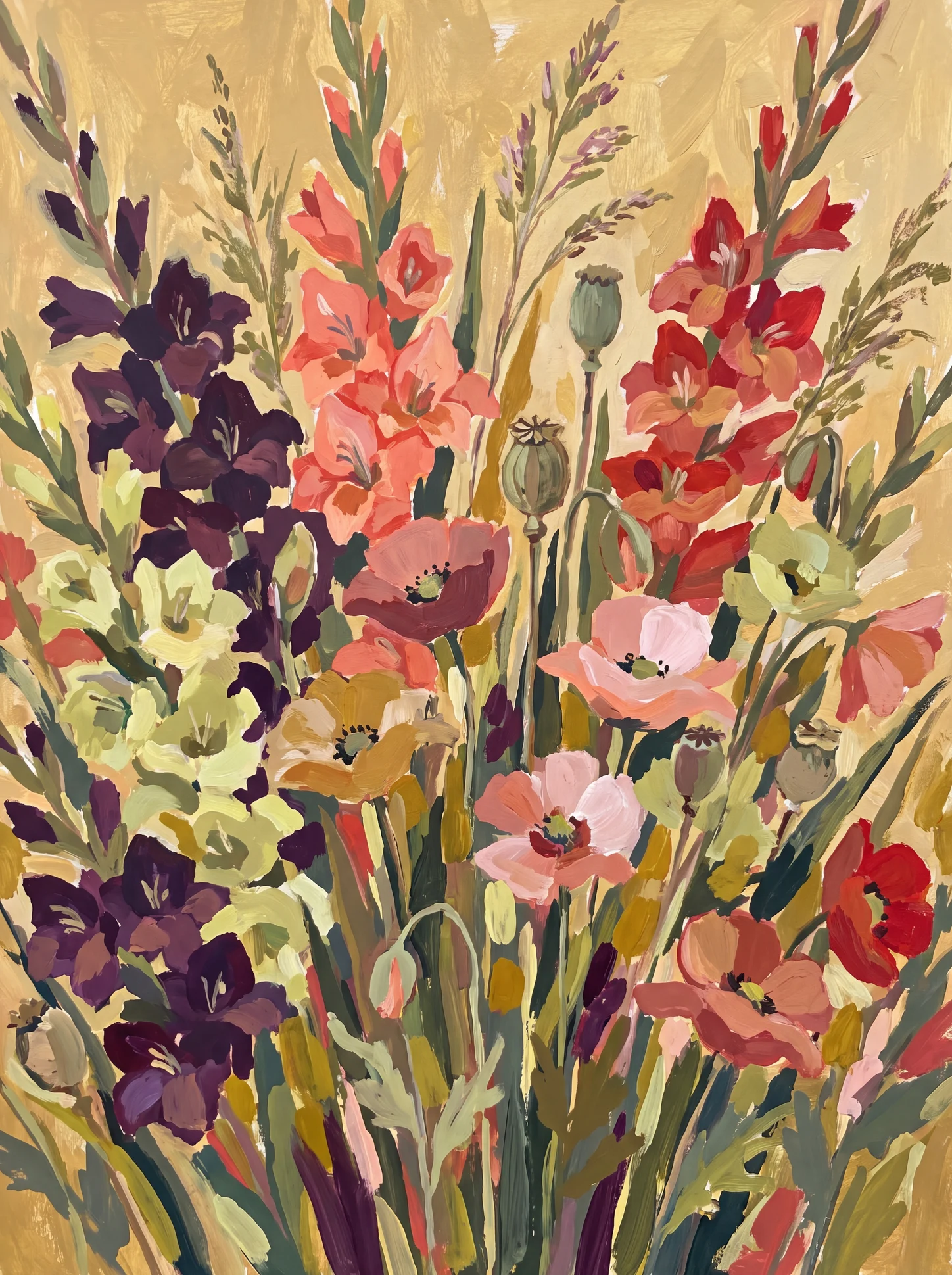 August Birth Flowers: Gladiolus and Poppy