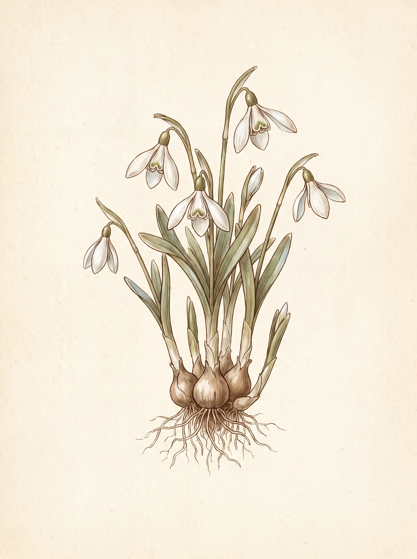 Botanical Snowdrop