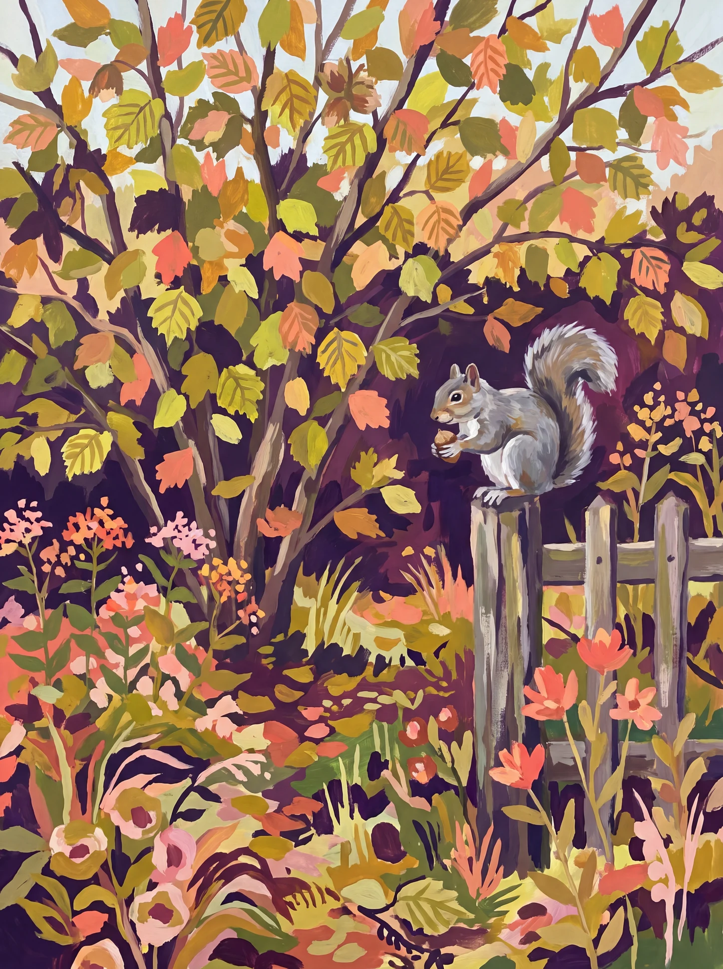 Squirrel on the Fence